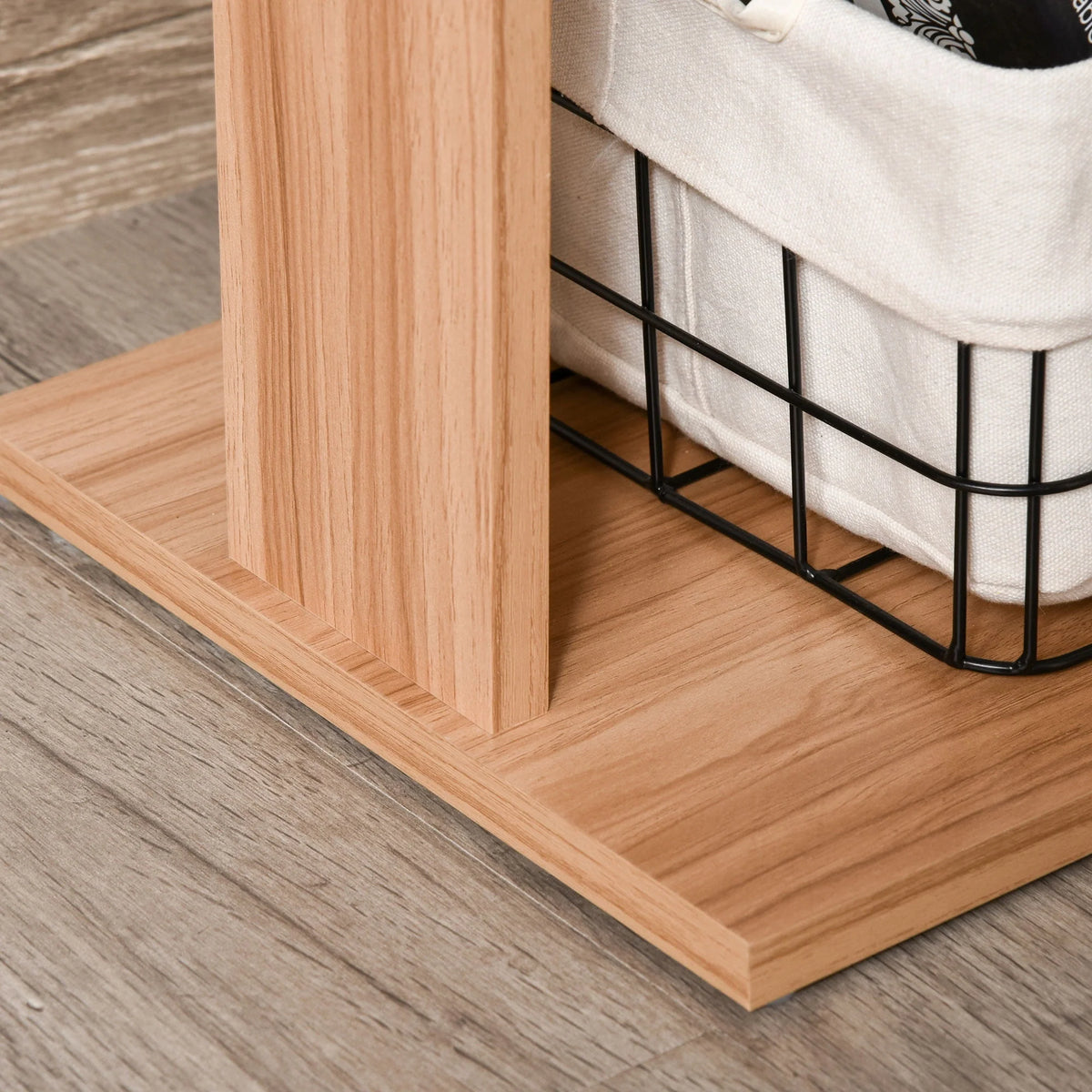 L Shaped Rotating Corner Desk with Bookshelves M6016
