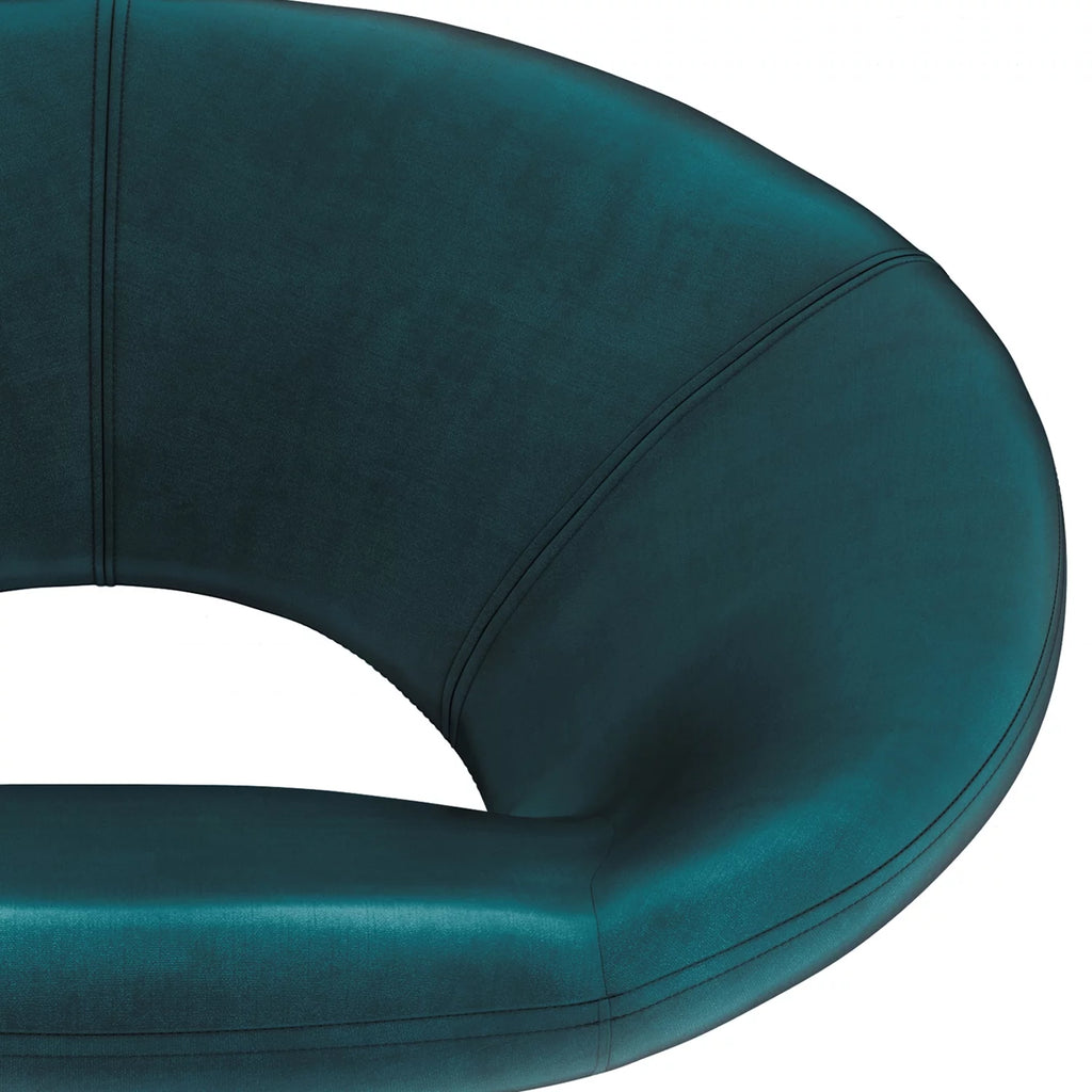 Teal Velvet Accent Chair E68235