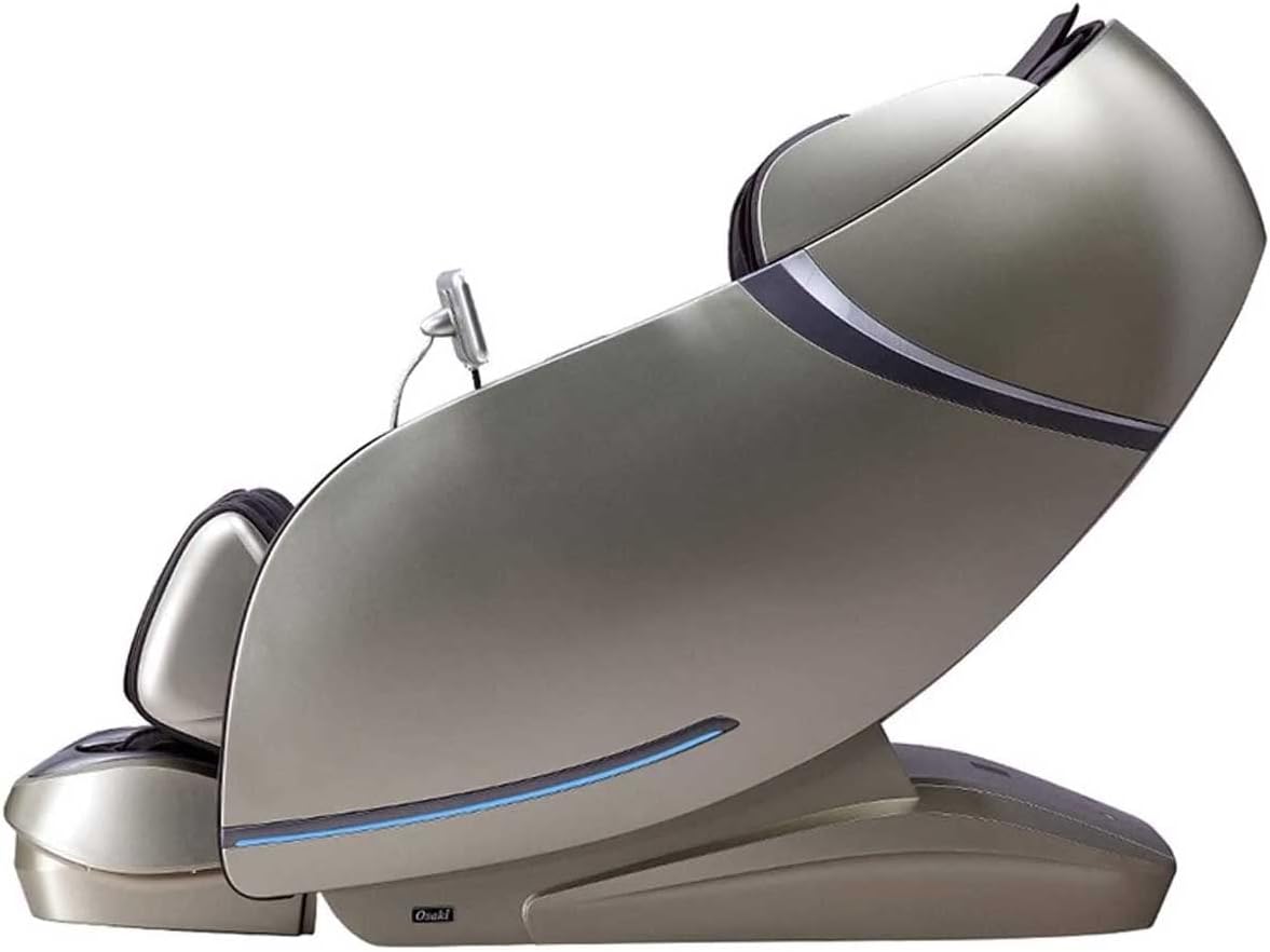 Black & Beige 3D L-Track Full Body Massage Chair D8835