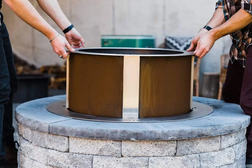 24 Smokeless Fire Pit Insert Corten Steel T5658