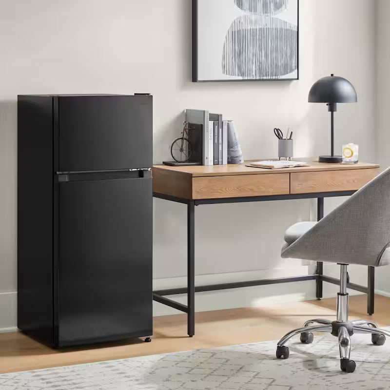 Black 4.5 cu. ft. 2-Door Mini Refrigerator with Freezer P4612