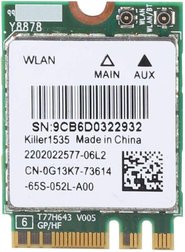 Bluetooth 4.1 Wireless Network Card 5G 867Mbps M.2 NGFF WiFi Adapter Pack of 2 O955