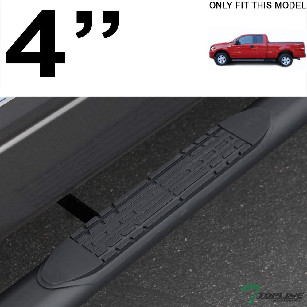 Oval Matte Black Side Step Nerf Bars Running Boards X9772