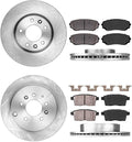 Premium OE 5 Lug Rotors + Ceramic Brake Pads + Hardware M870
