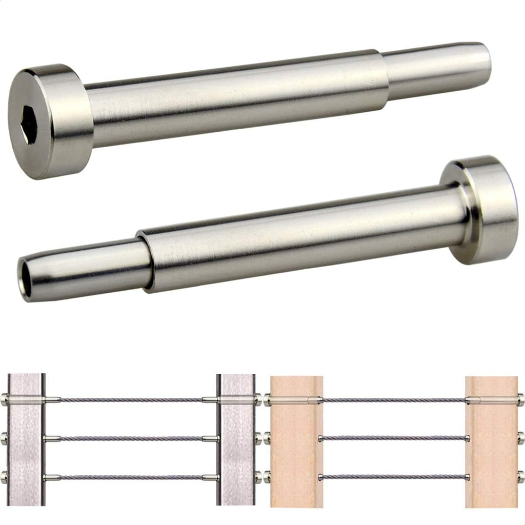 20 Pcs 3/16 Invisible Turnbuckle Kit, T316 Stainless Steel Cable Railing Hardware Kit D100
