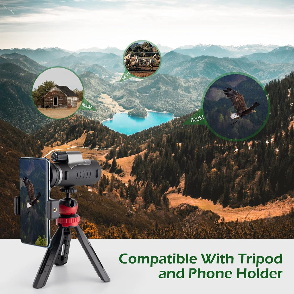 10x42 HD Waterproof Fogproof Monocular with Hand Strap C181