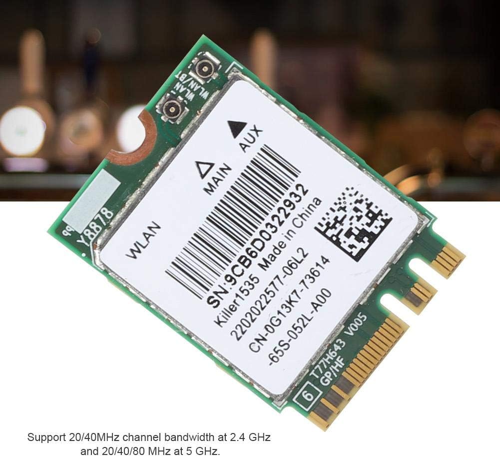 Bluetooth 4.1 Wireless Network Card 5G 867Mbps M.2 NGFF WiFi Adapter Pack of 2 O955
