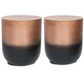 2-Piece 19" Metal Side Table Set I7134