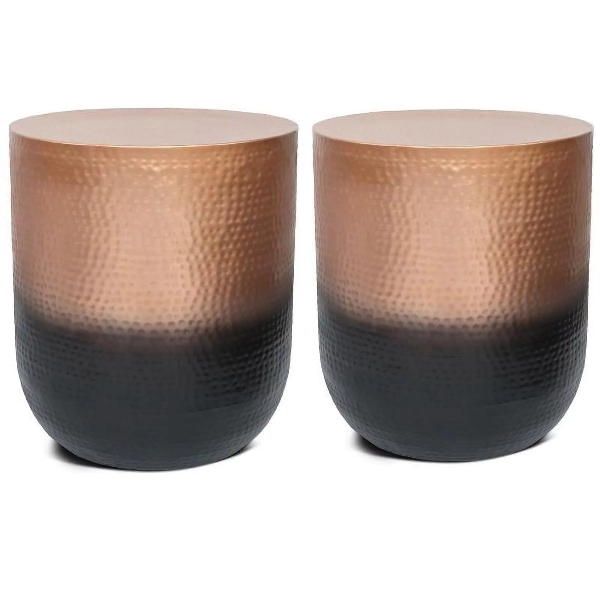 2-Piece 19" Metal Side Table Set I7134