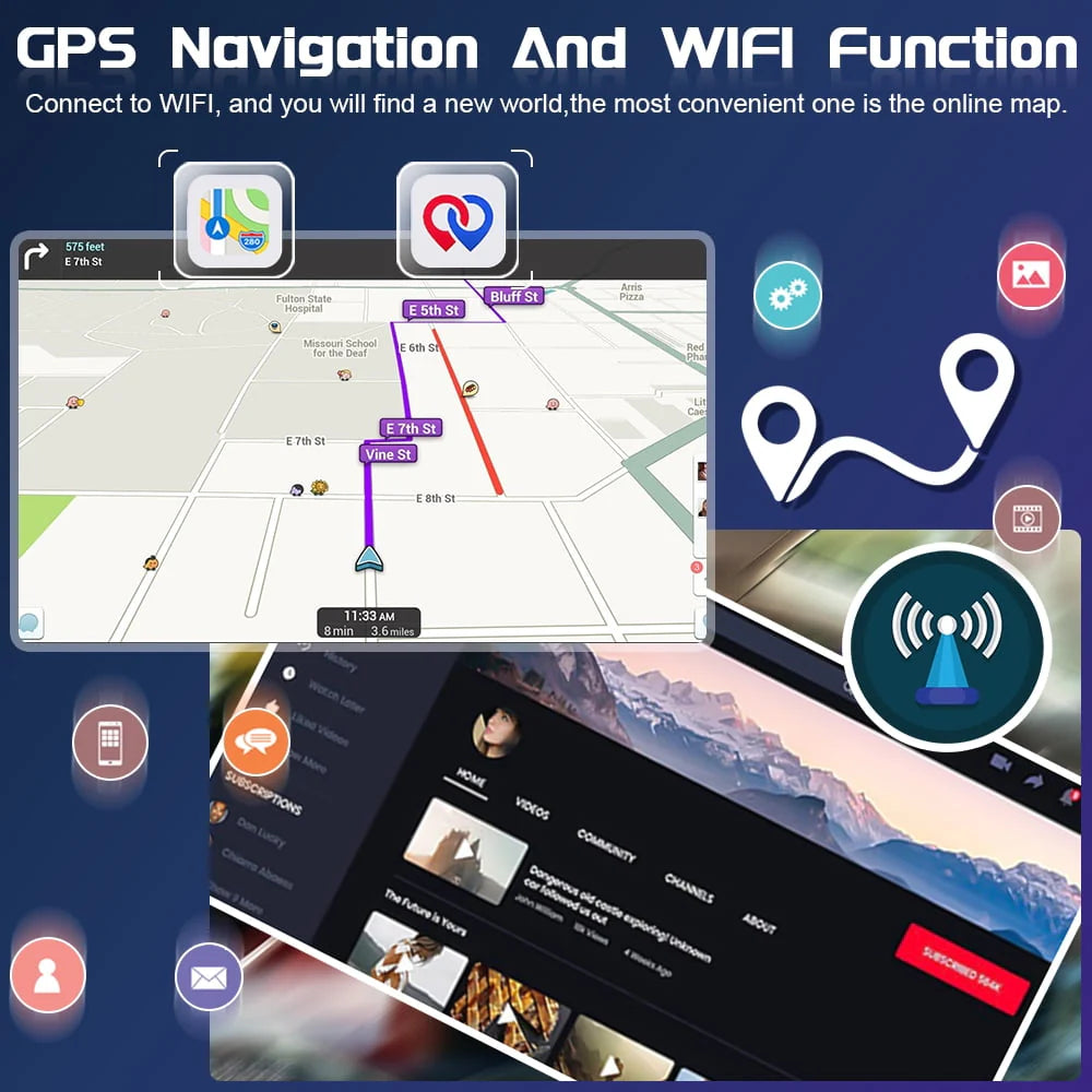 9'' Touchscreen Android Car Stereo Radio W937