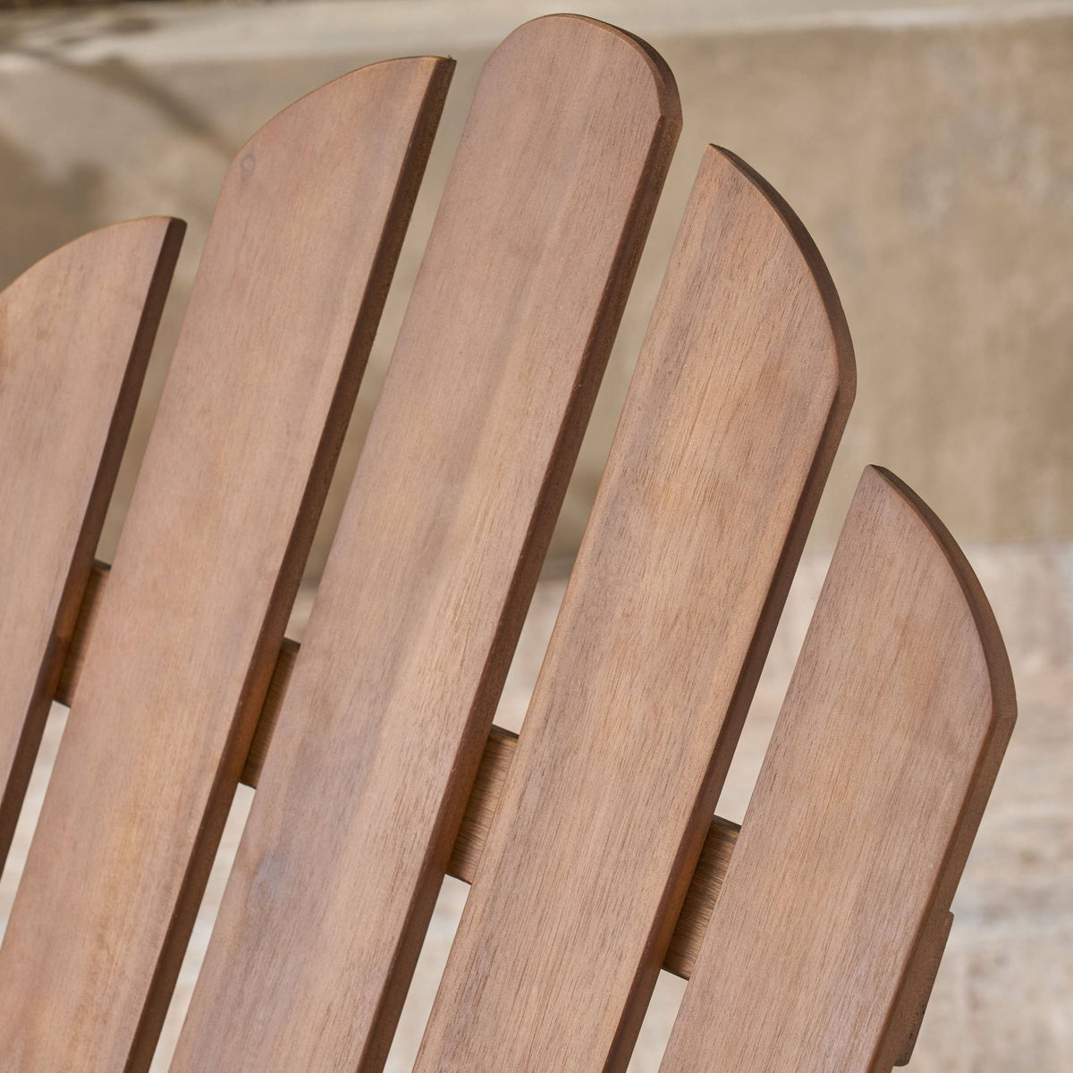 White Finish Acacia Wood Adirondack Chair X447