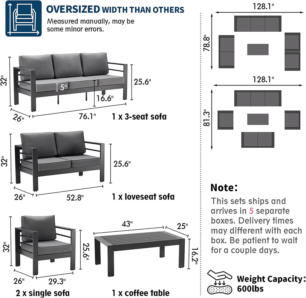 Aluminum Patio Furniture Set G445158