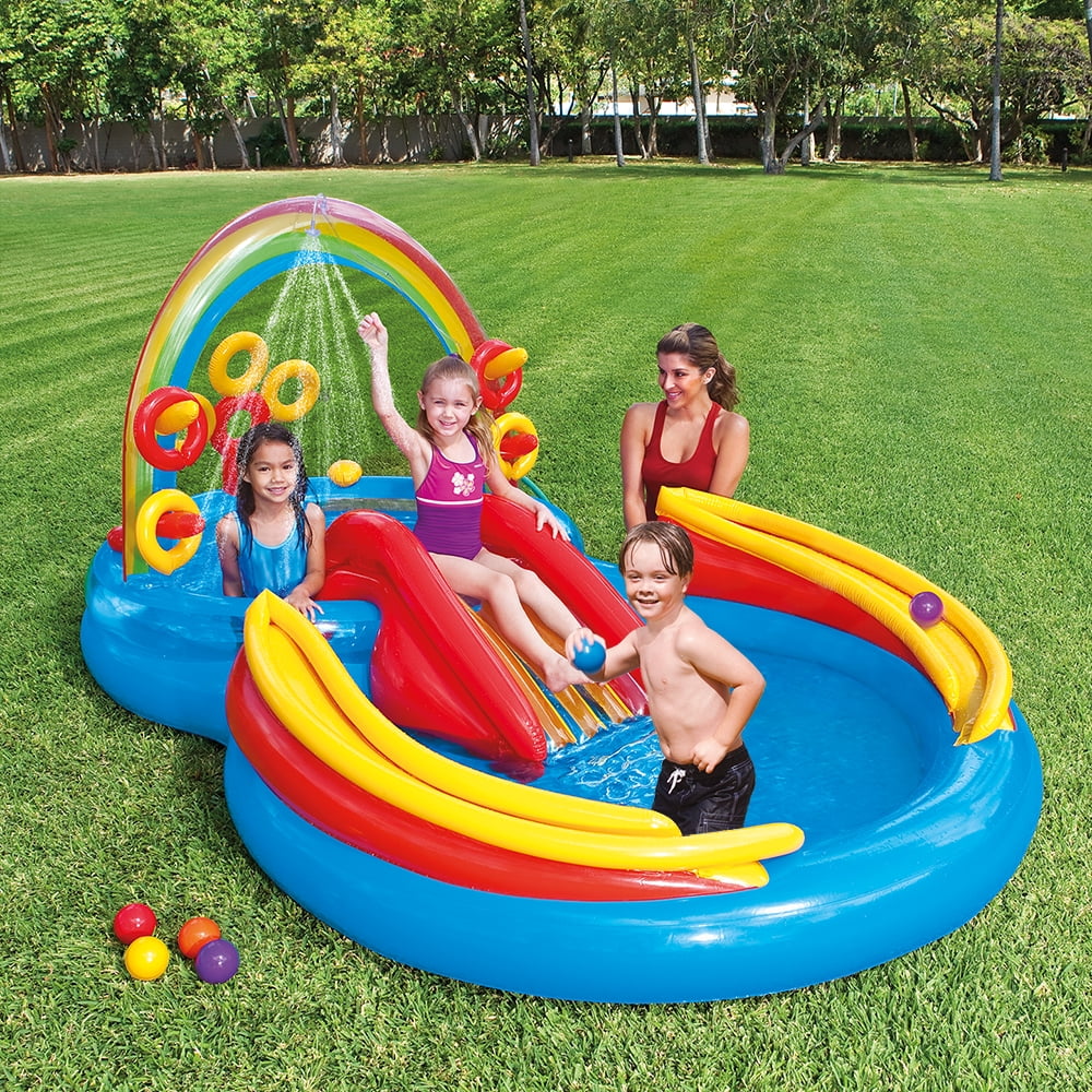 Inflatable Pool & Water Slide A9880