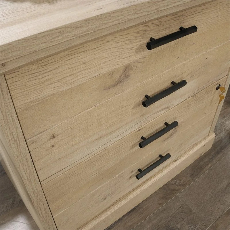 Traditional Engineered Wood Lateral File Cabinet in Prime Oak C5099