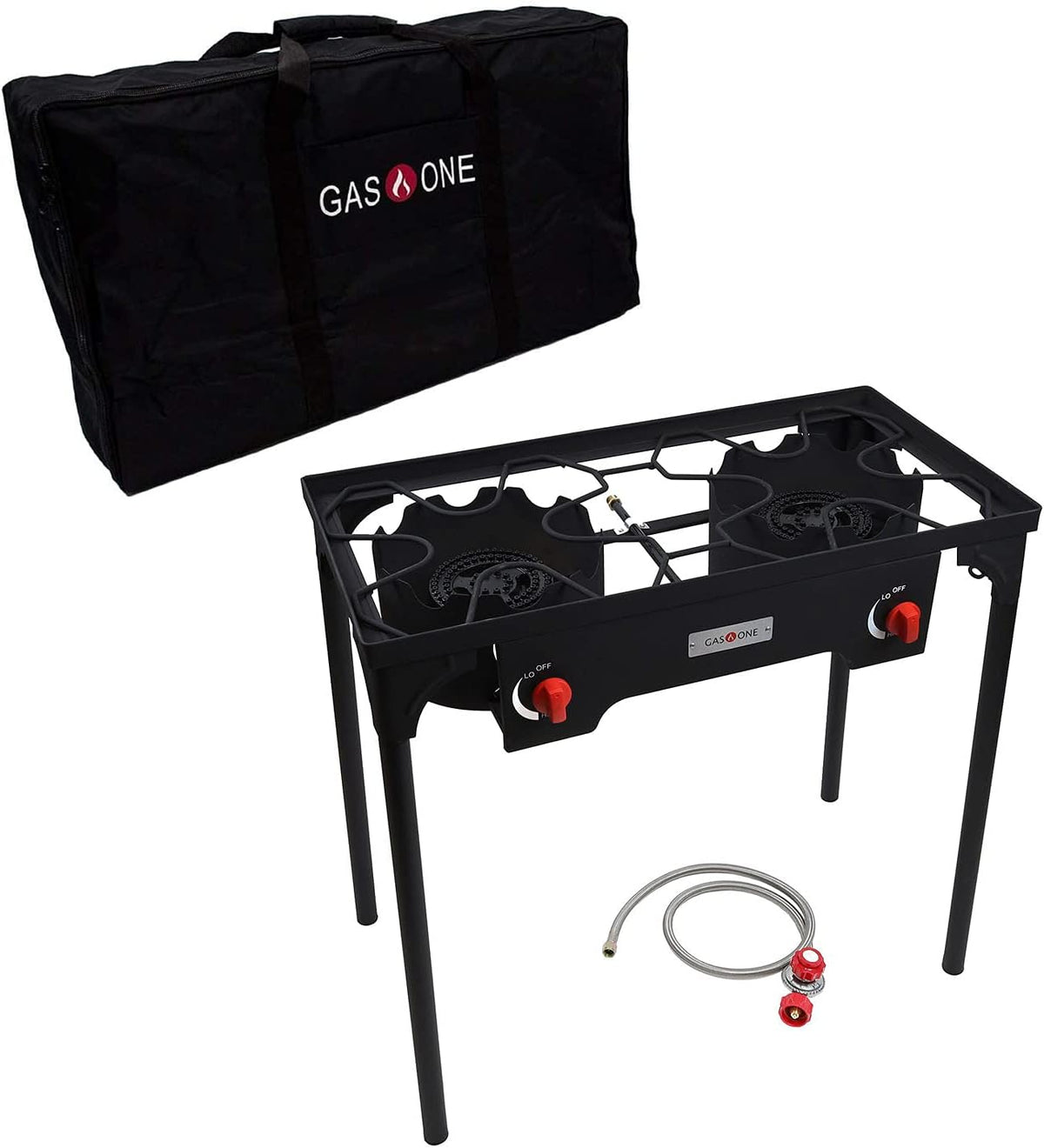 Two Burner Propane Camp Stove with Carry Bag M1045