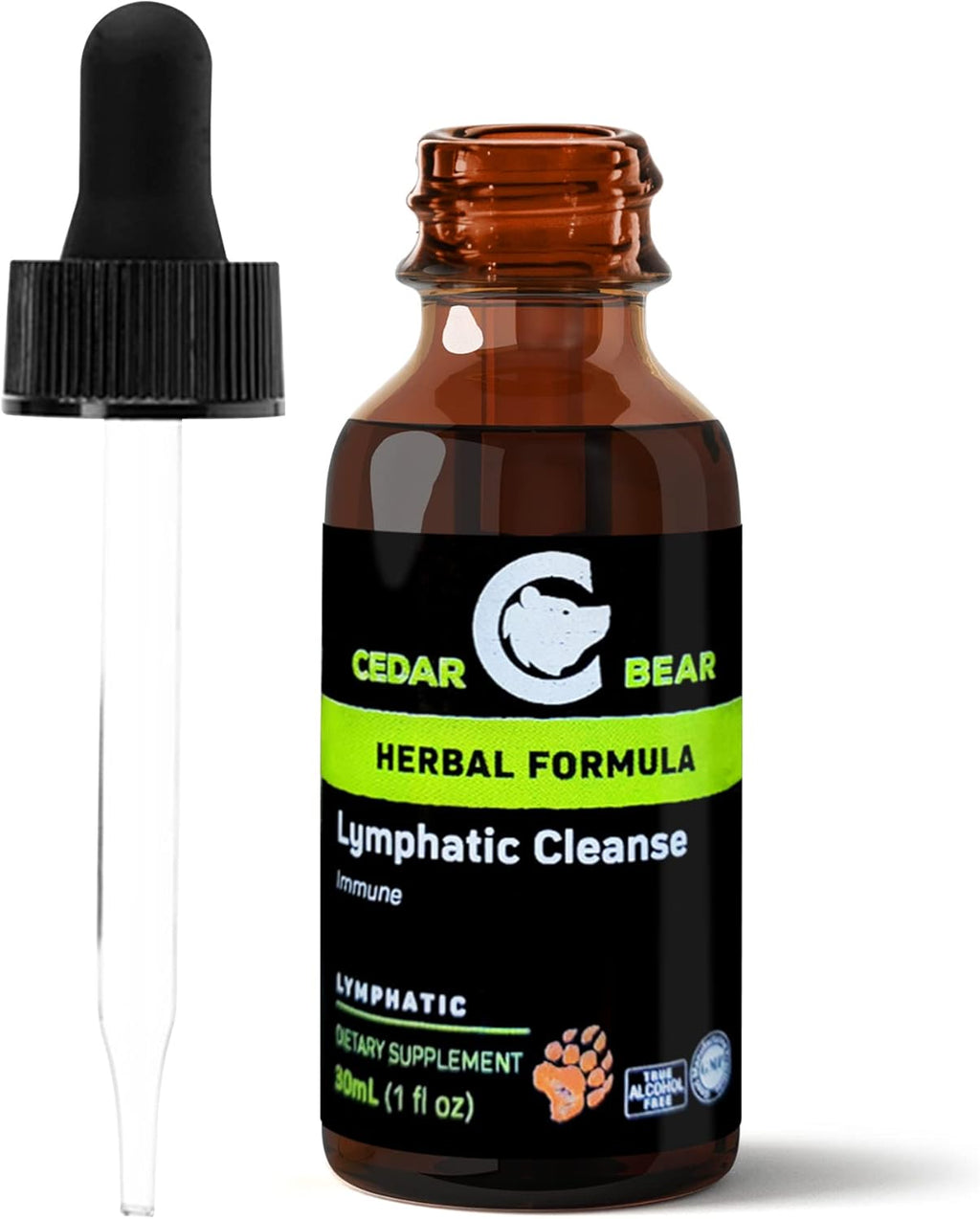 Lymphatic Cleanse Immune Support Supplement, Alcohol-Free Liquid Herbal Supplements, 1 fl oz D633621
