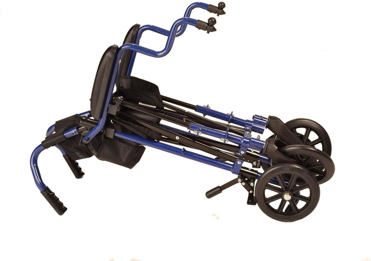 Super Lightweight Folding Travel Wheelchair with Height Adjustable Footrests T9733