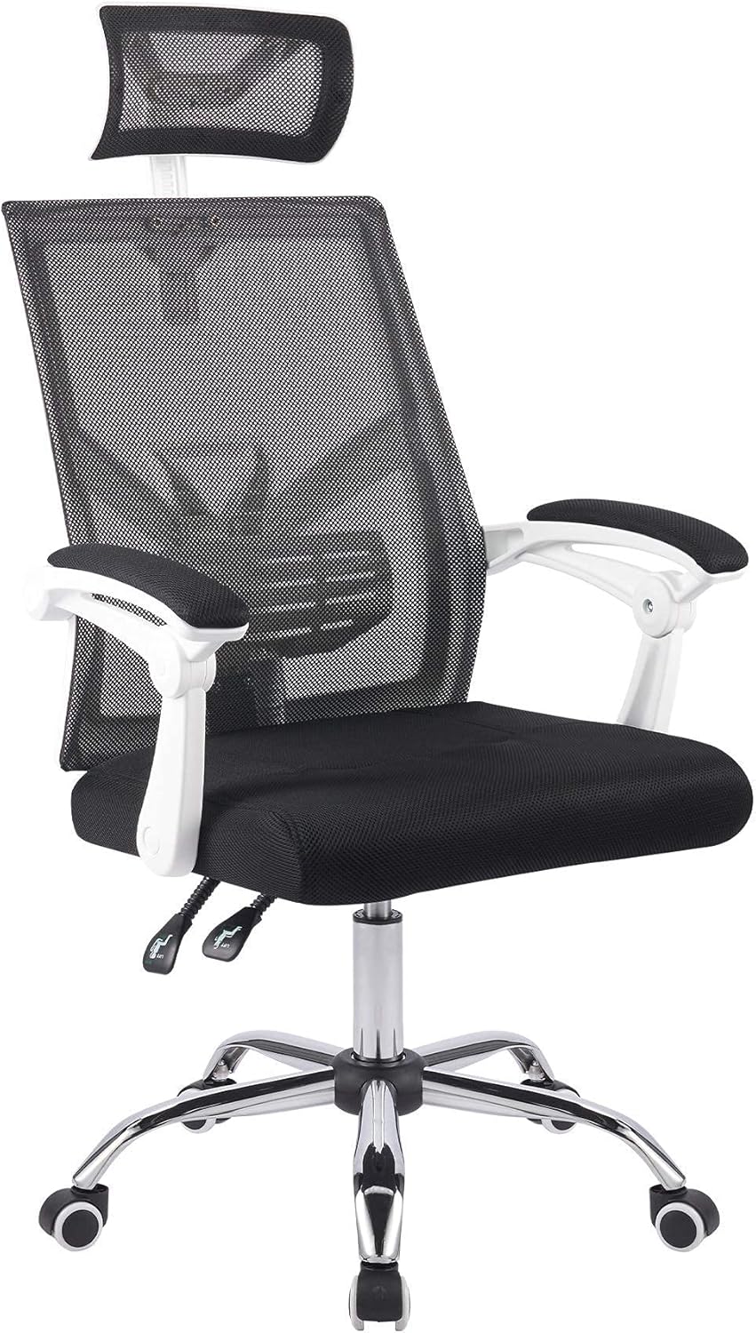 Black Ergonomic Mesh Office Chair with Lumbar Support M25982