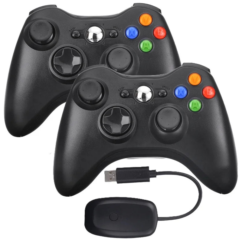 Black Xbox 360 S 4GB Game Console with 2 Wireless Controllers H3070