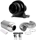 4 Inch 195 CFM Inline Fan Carbon Filter Ducting Combo Y573946