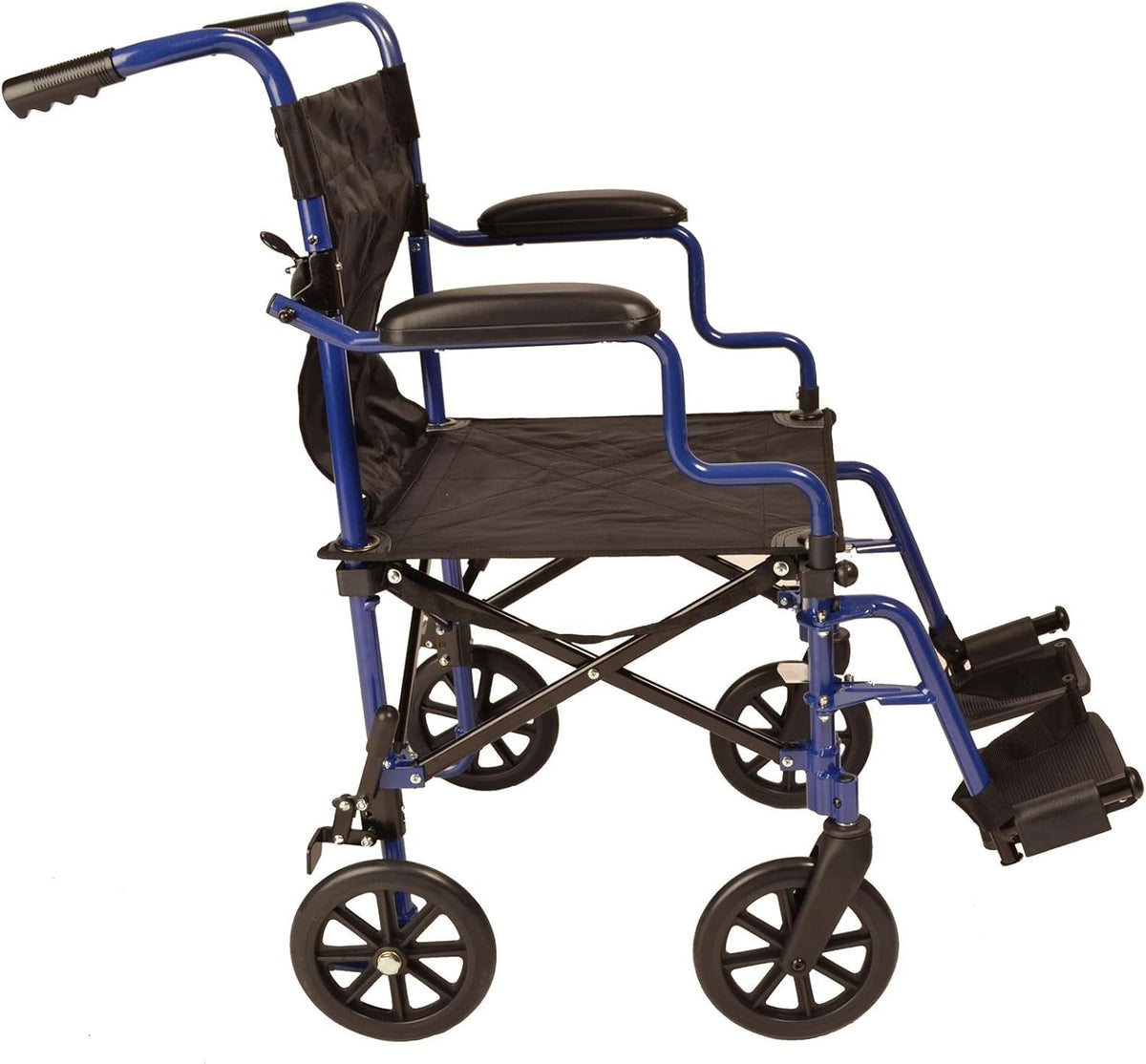 Super Lightweight Folding Travel Wheelchair with Height Adjustable Footrests T9733
