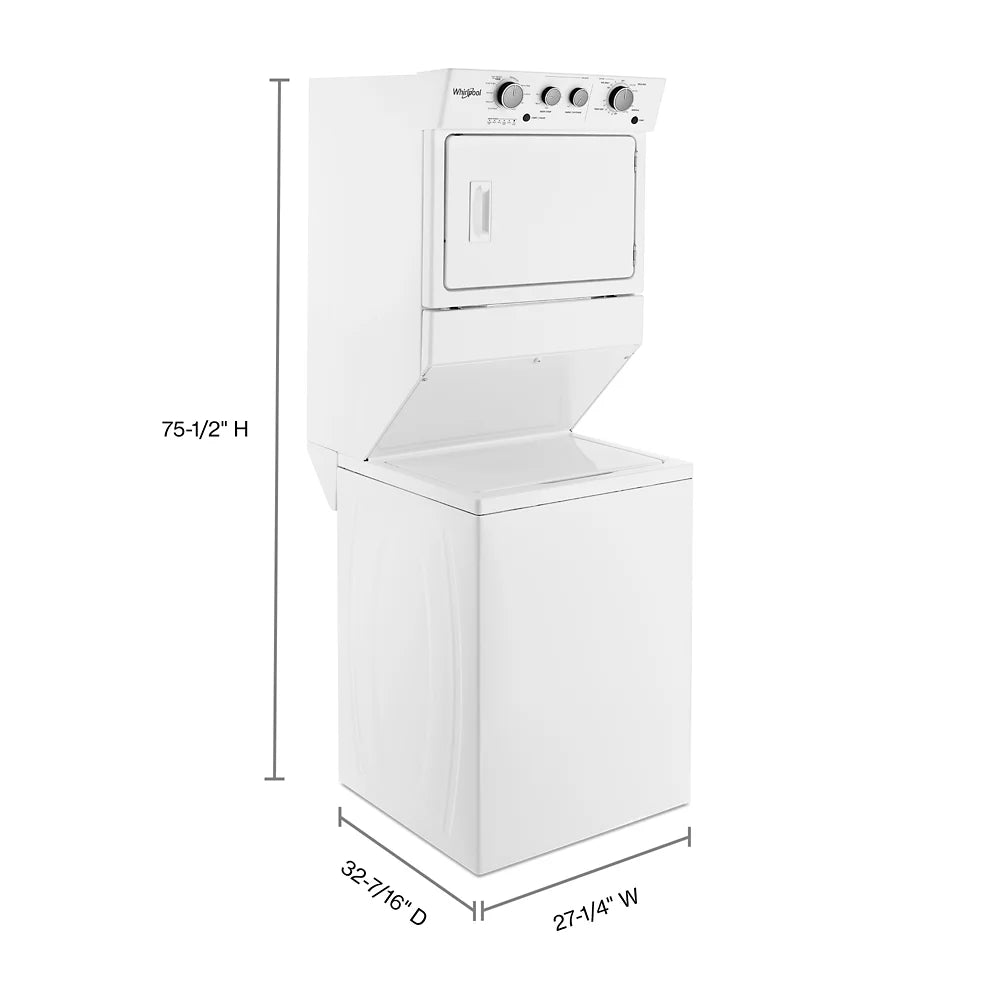 White 27" Wide Laundry Center S430