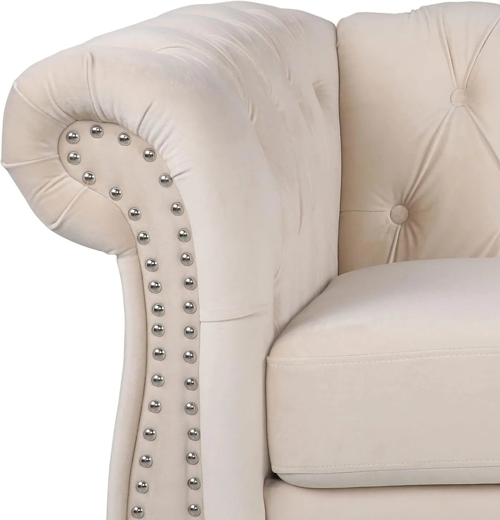 3 Piece Beige Sofa Set B458979