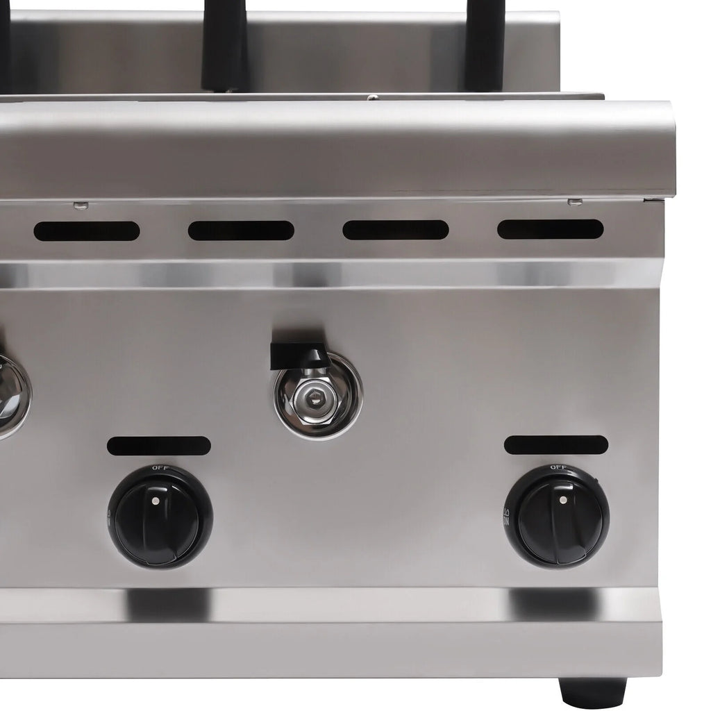 6 Holes LPG Propane Gas Commercial Pasta Cooker with 2 Tanks L306