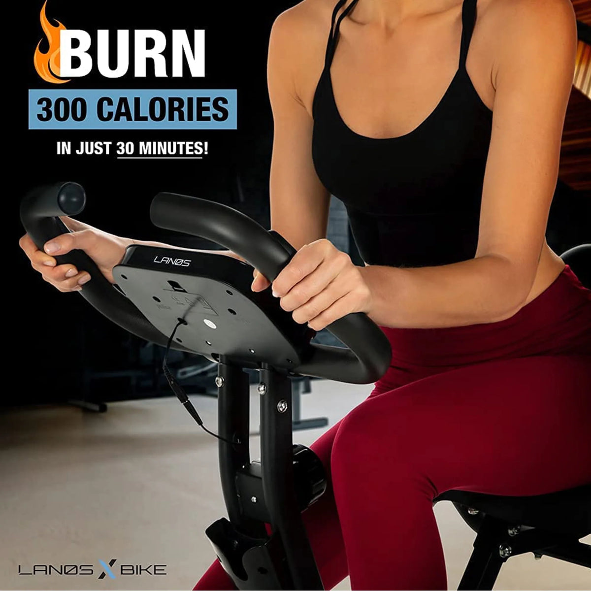 Foldable Exercise Bike Black W38293