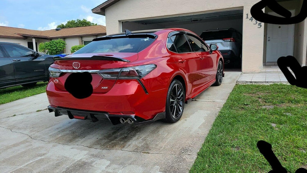 Glossy Black Rear Trunk Spoiler Wing Lid Pack of 2 V578