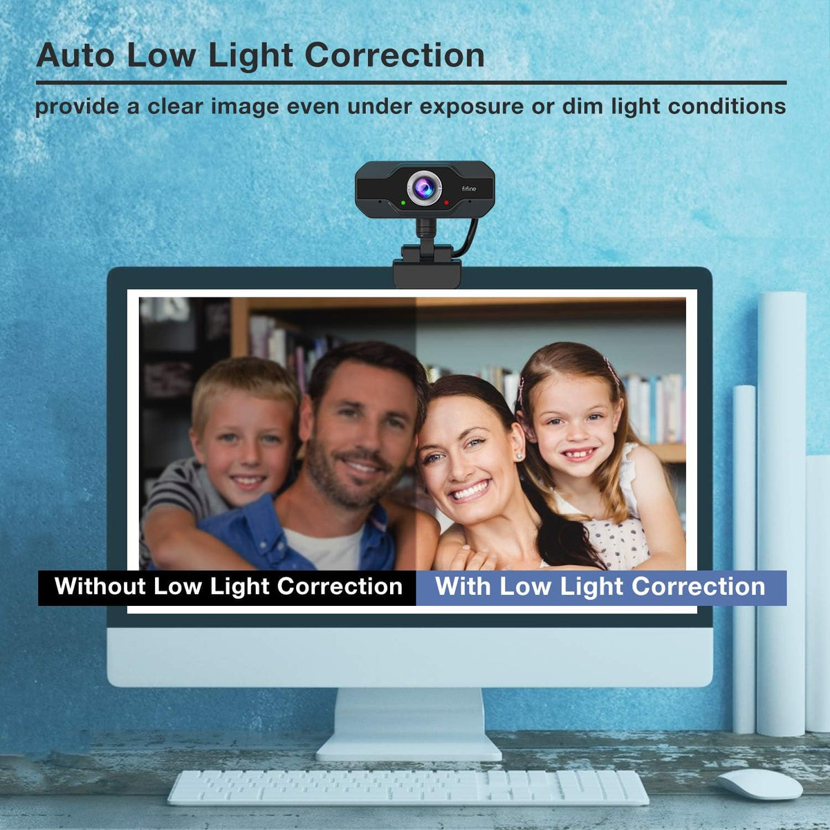 2 Pack 1080P USB Webcam with Microphone V528