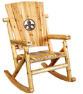 Natural Outdoor Wood Rocker S334332