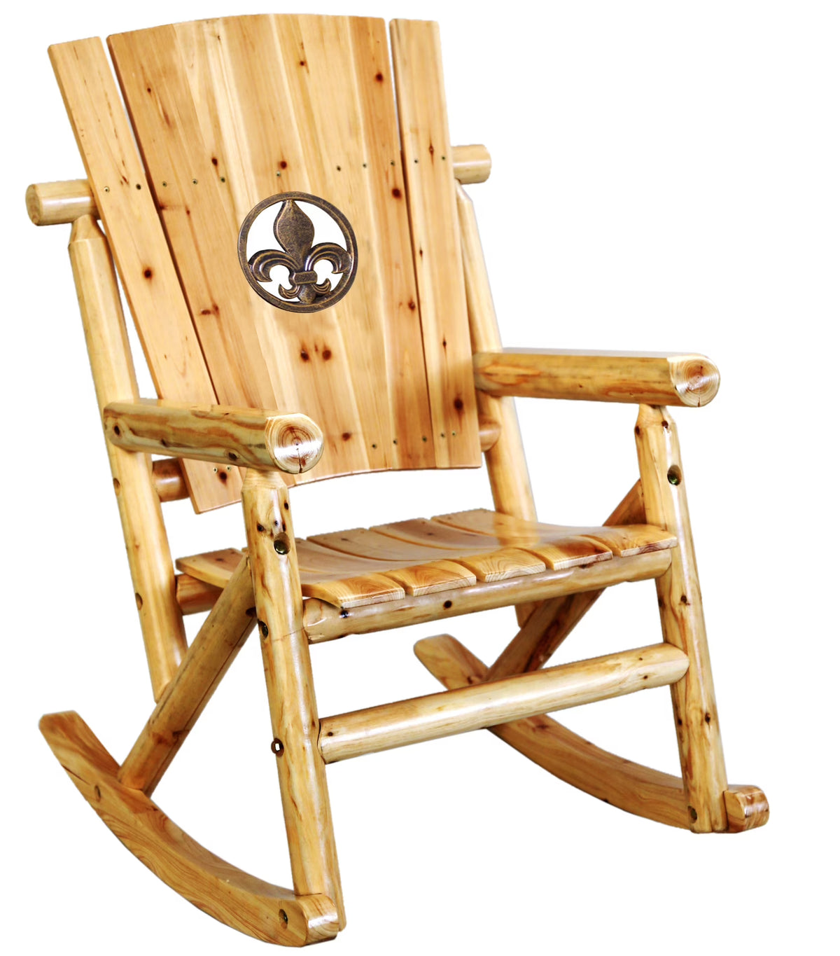 Natural Outdoor Wood Rocker S334332