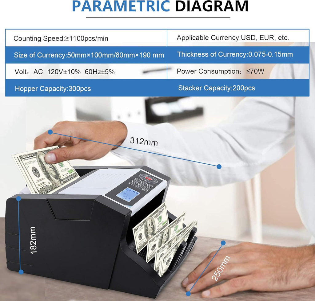 Money Counter with Counterfeit Detection V490769