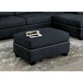 Grey Fabric Upholstered Ottoman U646695