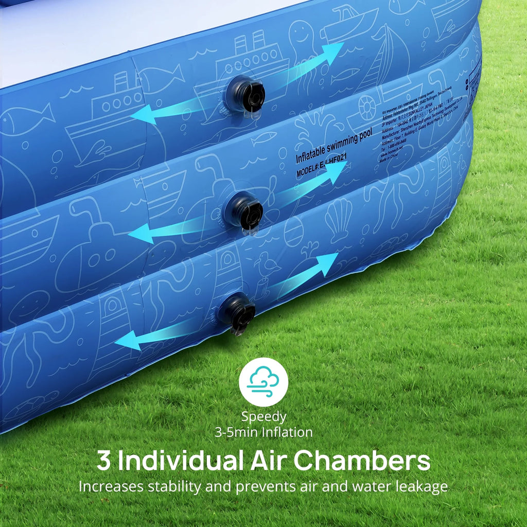 Inflatable Swimming Pools 118'' x 72'' x 20'' L42381