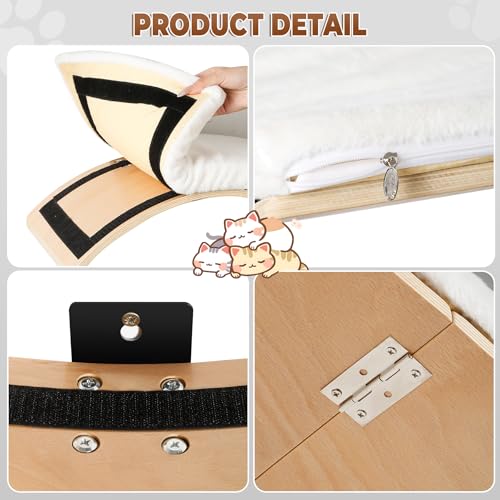 Cat Wall Shelves with Hammock and Perch F3507
