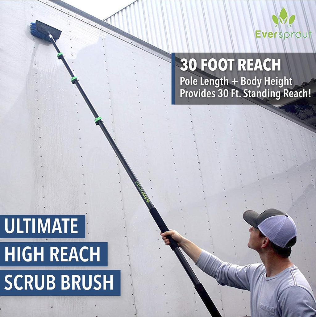 7-to-24 Foot Scrub Brush with Rubber Bumper L9282