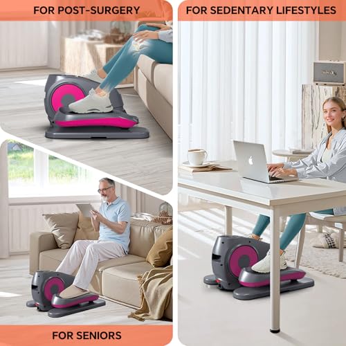 Under Desk Elliptical Machine with 16 Adjustable Speed X58795