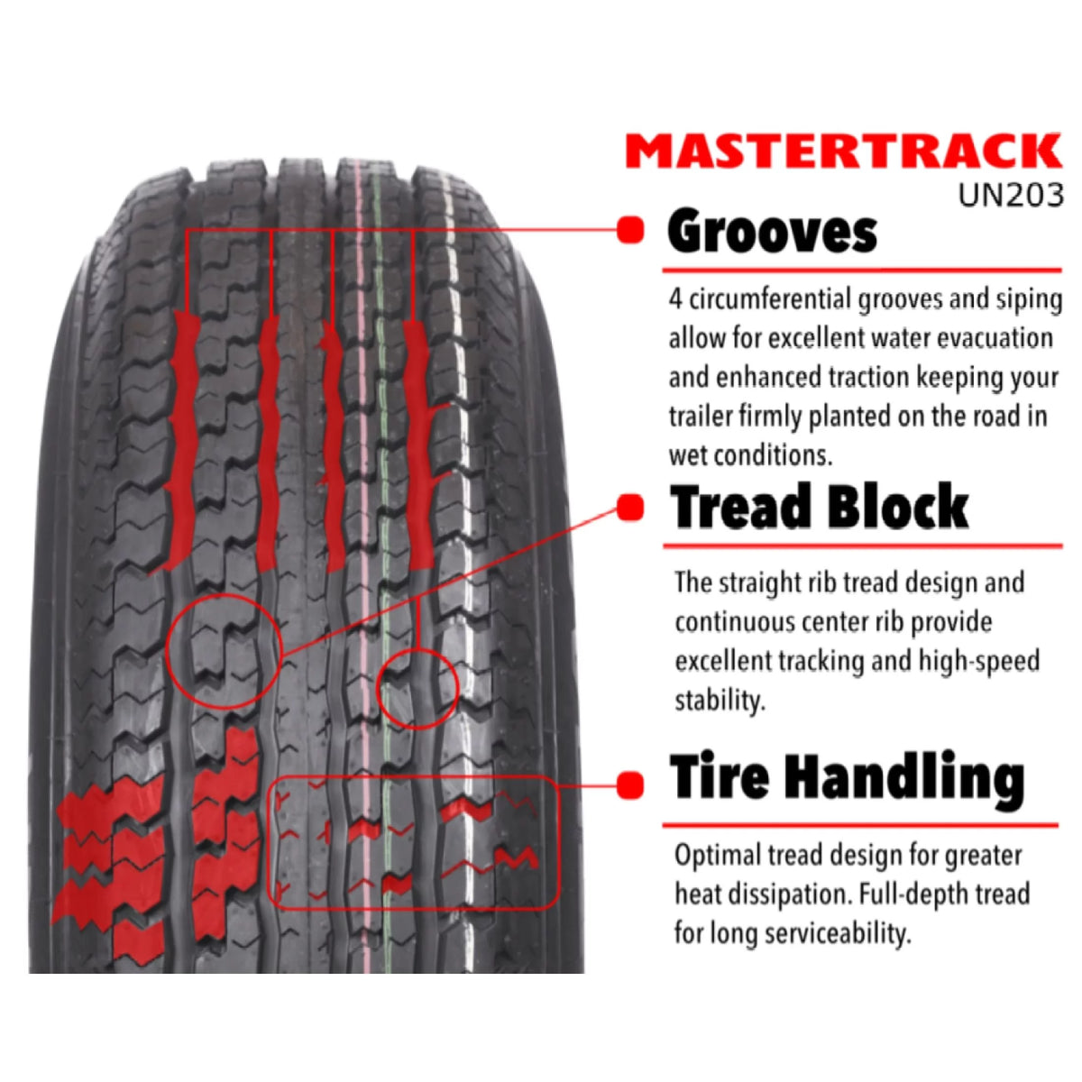 ST205/75R14 8 Ply Radial Trailer Tire E277