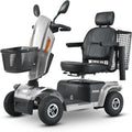 4 Wheel Electric Mobility Scooter, 350lbs Capacity, Grey Q39627