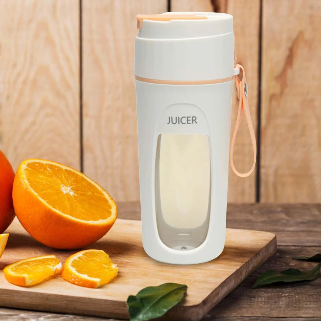 Electric Juicer Cup 340ml Rechargeable Orange U2194