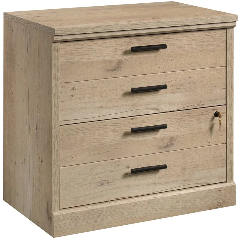 Traditional Engineered Wood Lateral File Cabinet in Prime Oak C5099
