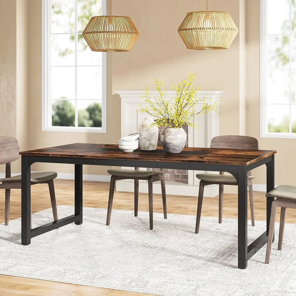 71"x35.4" Dining Table for 6-8 Person Y730779