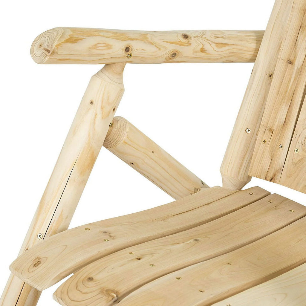 Wooden Log Rocking Chair X409578