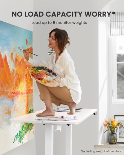 48 x 24 Inches Height Adjustable Electric Standing Desk with Memory S326615