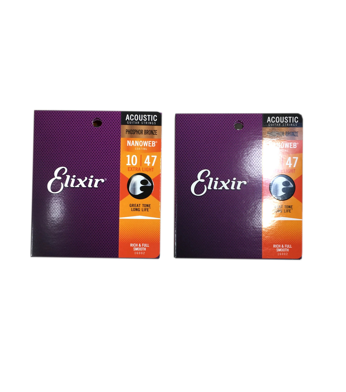 2-Pack Acoustic Phosphor Bronze Extra Light Guitar Strings W756656
