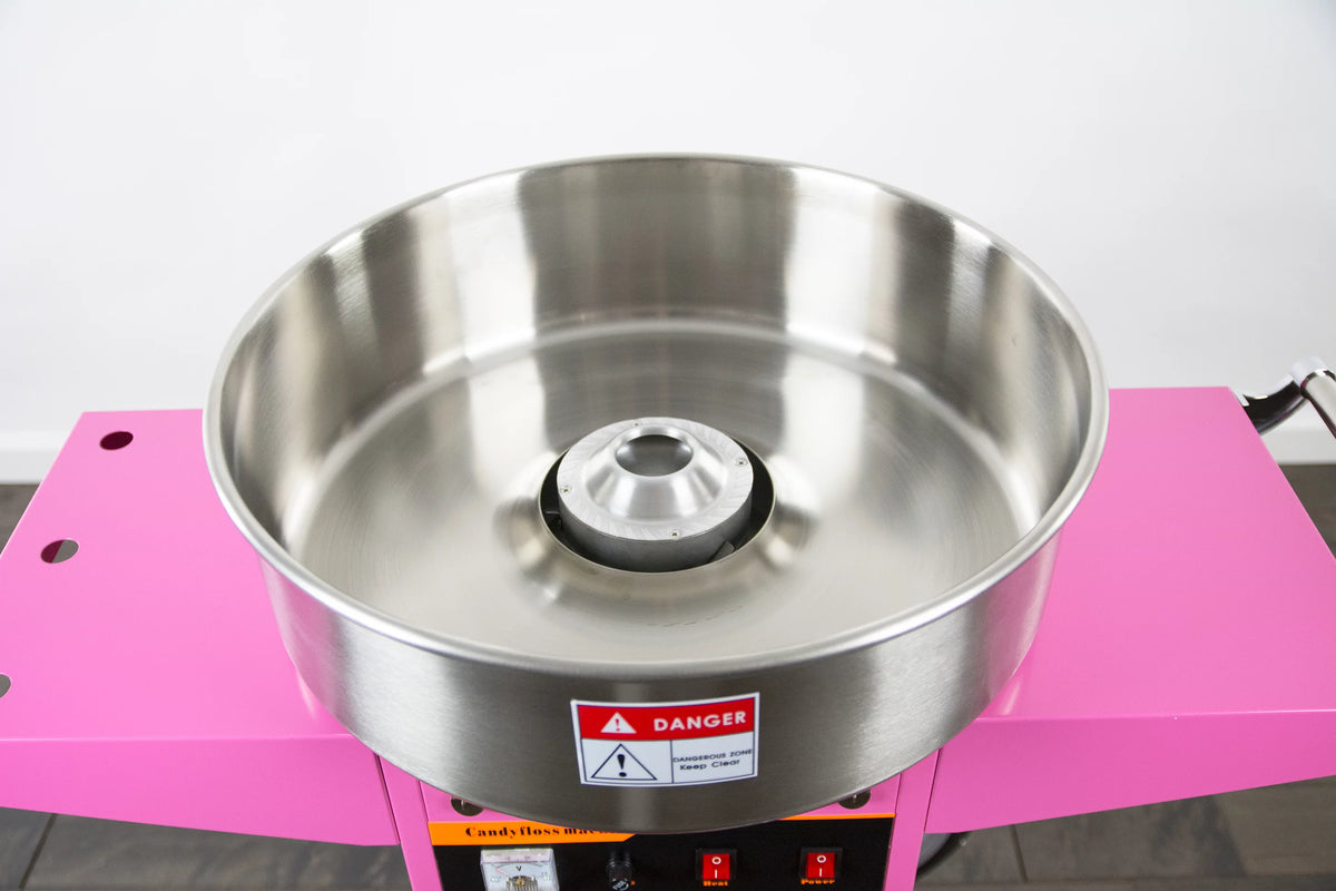 Pink Electric Cotton Candy Machine with Cart Stand M905