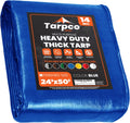 Brown/Black 8′ X 10′ Pack of 2 Waterproof Poly Tarpaulin with Reinforced Edges Y92513