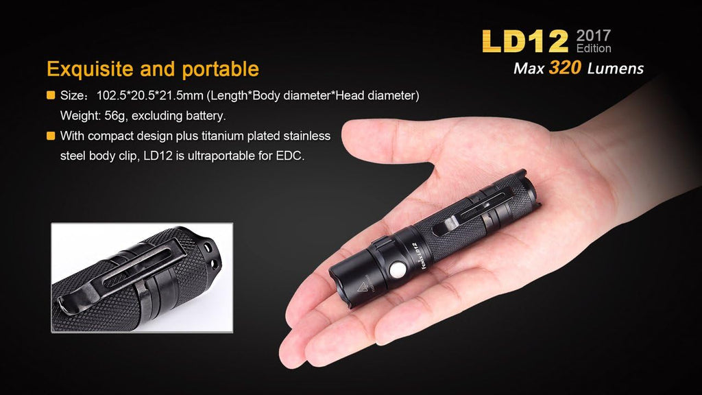 320 Lumen LED Tactical Flashlight I185